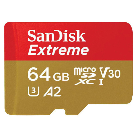 SanDisk Extreme microSDXC 64GB 170/80 MB/s UHS-I U3 + adaptér