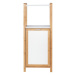 Bambusový kúpeľňový regál v bielo-prírodnej farbe 40x95 cm Finja – Wenko
