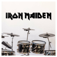 Drevené logo - Iron Maiden, Čierna