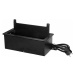 Nábytková zásuvka pod omietku 3x2P+E, (SCHUKO), 1,5 m a kefou proti prachu, čierna (ORNO)