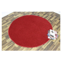 Kusový koberec Nasty 101151 Rot kruh Rozmery kobercov: 133x133 (priemer) kruh