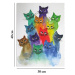Obraz na plátne Happy Cats, 30 × 40 cm