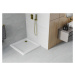 MEXEN/S - Flat sprchová vanička štvorcová slim 80 x 80, biela + zlatý sifón 40108080G