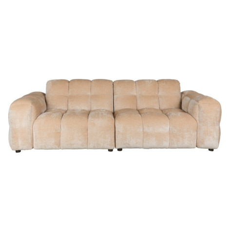 Béžová zamatová pohovka 264 cm Hackman – Dutchbone