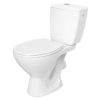 Cersanit Kaskáda, kombi wc so splachovaním 3/6l, horizontálny odpad + sedátko s polypropylénu, b