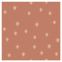 DEKORNIK Simple Irregulars Stars On Brick Background - Tapeta