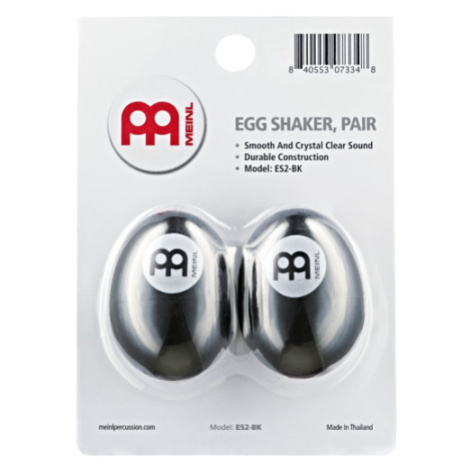 Meinl ES2-BK Plastic Egg Shakers Black