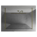 MEXEN/S - Kyoto Sprchová zástena WALK-IN voľne stojaca 140 x 200, transparent 8 mm, zlatá 800-14