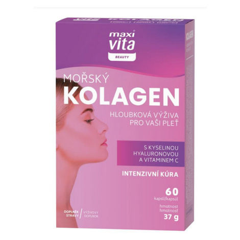 MAXIVITA Beauty morský kolagén + kyselina hyalurónová 60 kapsúl