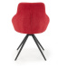 HALMAR K431 jedálenská stolička červená / čierna