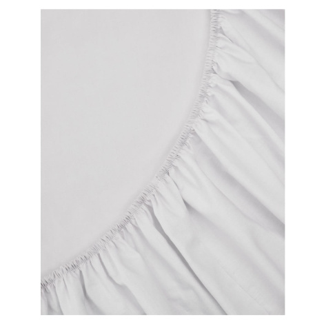 Biela napínacia plachta z bavlneného perkálu 135x200 cm Teia – Kave Home