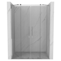 MEXEN/S - Velar Duo posuvné sprchové dvere 140, transparent, chróm 871-140-000-02-01