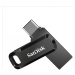 SanDisk Flash Disk 128GB Ultra Dual Drive Go, USB-C 3.2, Čierna