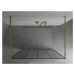 MEXEN/S - Kioto Sprchová zástena WALK-IN voľne stojaca 140 x 200, čierna vzor 8 mm, zlatá 800-14