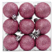 Sada baněk BARBIE 72 ks mix druhů růžovo-stříbrná