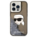 Plastové puzdro Karl Lagerfeld na Apple iPhone 14 Pro KLHCP14LLNKHCK Glitter Karl Head čierne