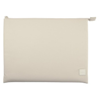 UNIQ LYON SNUG-FIT PROTECTIVE RPET FABRIC LAPTOP SLEEVE (UP TO 14”) - SEASALT (LIGHT BEIGE)