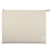 UNIQ LYON SNUG-FIT PROTECTIVE RPET FABRIC LAPTOP SLEEVE (UP TO 14”) - SEASALT (LIGHT BEIGE)