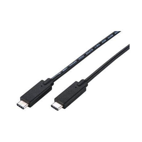 Kábel C-TECH USB 3.2, Type-C (CM/CM), PD 100W, 20Gbps, 1m, čierny