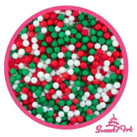 SweetArt cukrové perly vianočná zmes 5 mm (80 g) - dortis - dortis