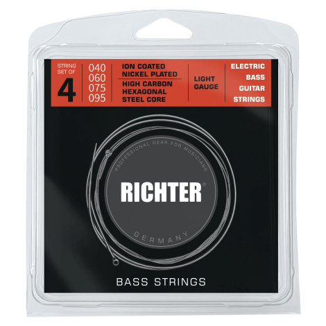 Richter Electric Bass Strings Ion Coated, Light 40-95 Richter Czech