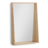 Nástenné zrkadlo z brezového dreva Geese Pure, 65 × 45 cm