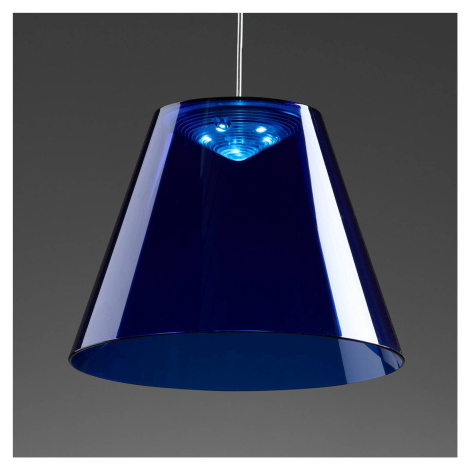 Rotaliana Dina – modré závesné LED svietidlo
