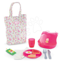 Jedálenská súprava s taškou a podbradníkom Large Meal Set Corolle pre 36-42 cm bábiku 11 doplnko