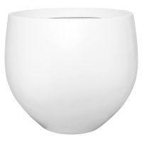 Kvetináč Jumbo Orb, farba matná biela, viac veľkostí - PotteryPots Velikost: M - v. 93 cm, ⌀ 110