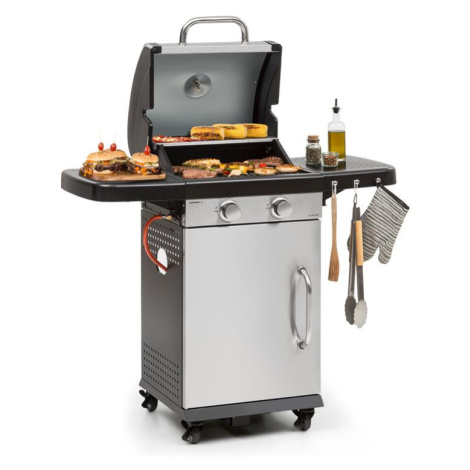 Klarstein Gazooka 2.0T, plynový BBQ gril, 2 x 3 kW horák, ušľachtilá oceľ