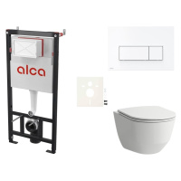 Cenovo zvýhodnený závesný WC set Alca do ľahkých stien / predstenová montáž + WC Laufen SIKOASL7