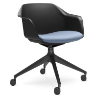 LD SEATING - Otočná stolička RIVA RI-01,F02 s čalúneným sedadlom