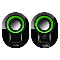 Reproduktor SVEN 290 speakers, 5W USB (black and green)