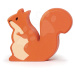 Drevená veverička Tender Leaf Toys sediaca