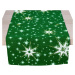 obrus Vianočný, Žiarivé hviezdy, zelené 85 x 85 cm