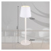 LED dobíjacia stolová lampa Vannie, biela, výška 36 cm, CCT