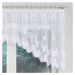 Biela žakarová záclona NORA 300x90 cm