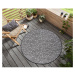 Sivý okrúhly koberec ø 120 cm Twig Nature – Hanse Home