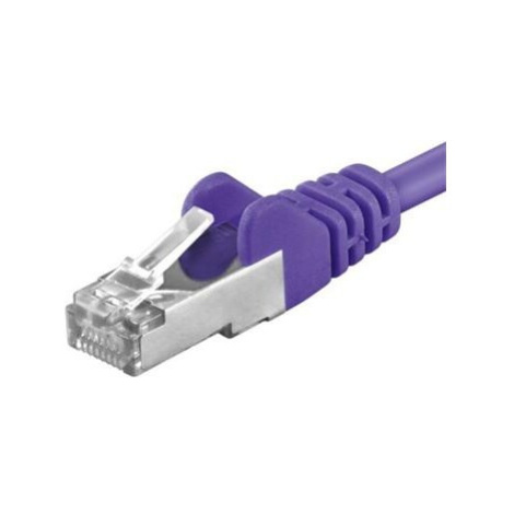 Premiumcord Patch kábel CAT 6a S-FTP RJ45-RJ45 AWG 26/7 7m fialový