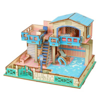 Woodcraft Drevené 3D puzzle Vila na ostrove Lembongon