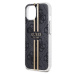 Guess IML 4G Gold Stripe Zadný Kryt pre iPhone 15 Black