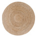 Norddan Dizajnový okrúhly koberec Kaitlin 180 cm prírodný