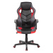 Otočná herná stolička FERO červeno-čierna