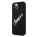 Puzdro Guess GUHCP12LLSVSBW na Apple iPhone 12 Pro Max Guess Vintage White Script čierne