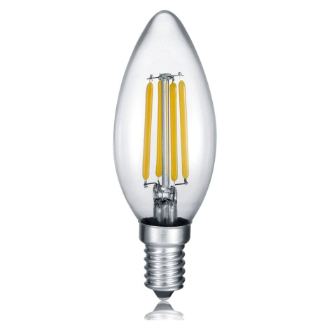 LED sviečka E14 4W filament 2700K Switch stmievač TRIO