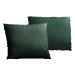 Vankúšový set (2 ks) Phantasy 52x52 cm, tmavo zelená látka%