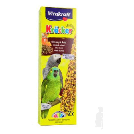 Vitakraft Bird Kräcker papagáj africký medová palica 2ks zľava 10%