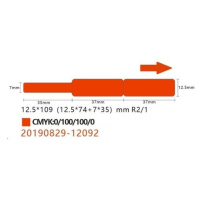 Niimbot štítky na káble RXL 12,5x109mm 65ks Red pre D11 a D110