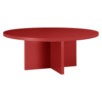 Červený okrúhly konferenčný stolík ø 80 cm Pausa – Really Nice Things