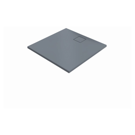 Sprchová vanička štvorcová Huppe EasyFlat 100x100 cm liaty mramor sivá matná EF0102.026